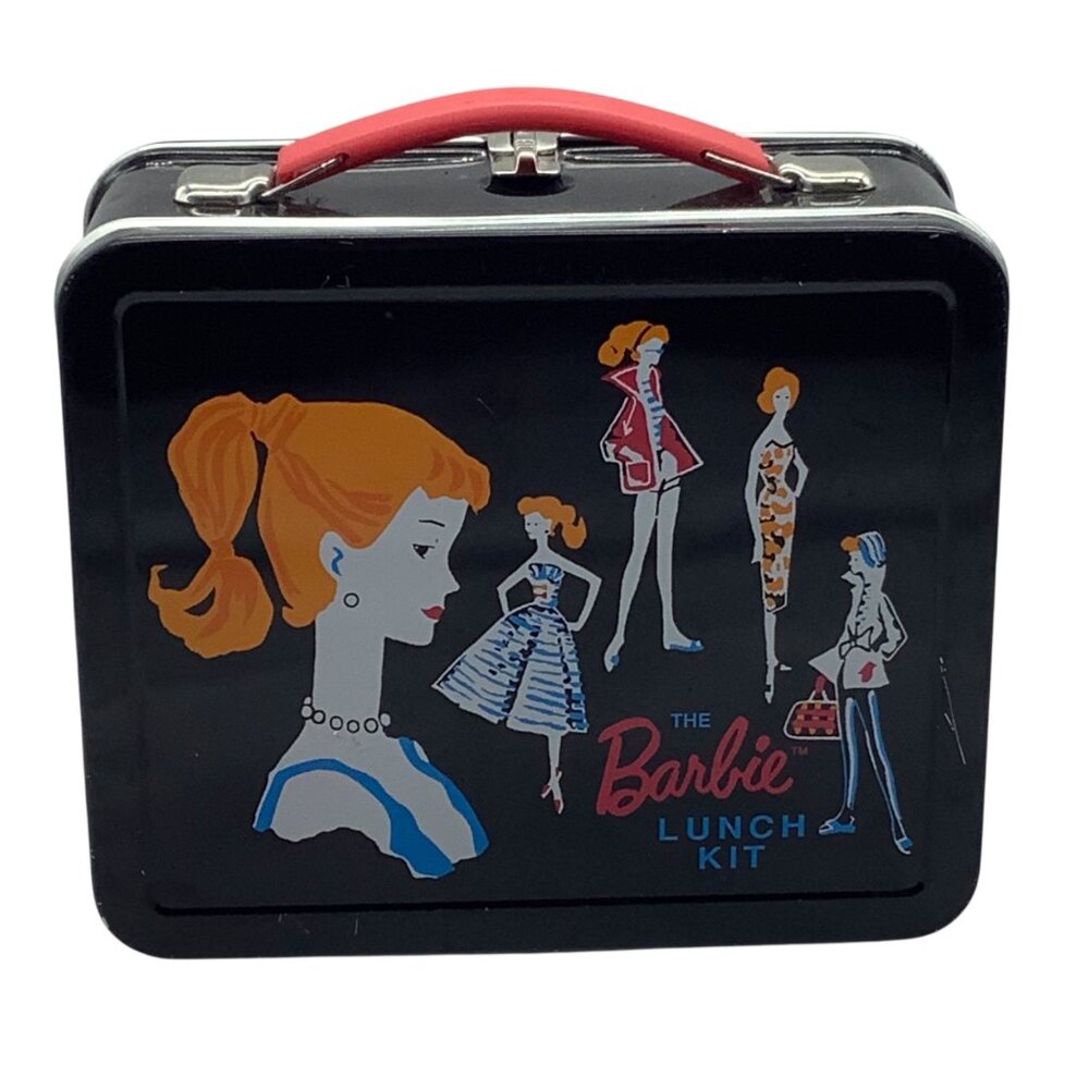 Vintage Barbie Lunch Kit Hallmark 1998 Metal School Days Collectible Black Red